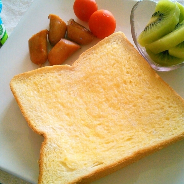冷凍食パンで美味しいトースト朝ごはん♡